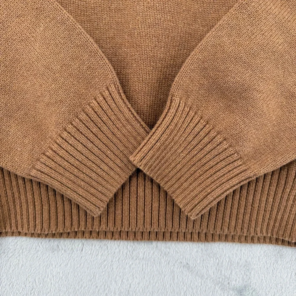 J. Crew Heritage‎ Cotton Crewneck Sweater Heather Camel Men's Size XL